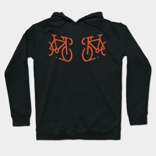 Red bikes for cyclists Hoodie